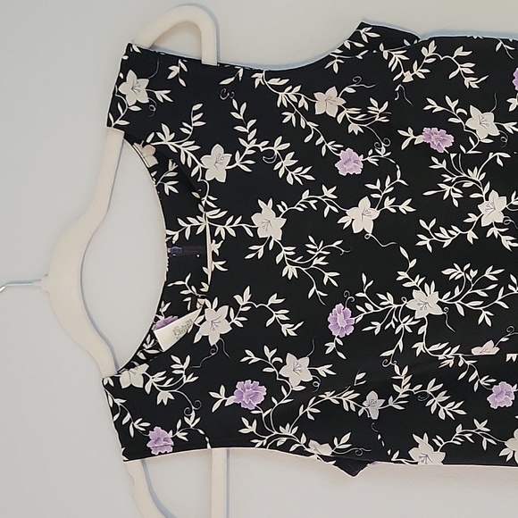 Boat neck floral mini/midi dress - Picture 2 of 3